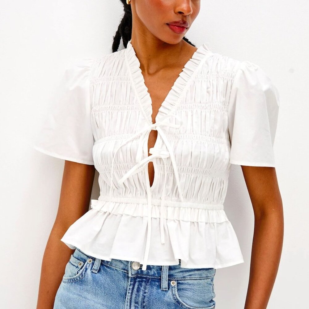 RAILS PORTIA TOP WHITE XS